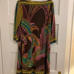 3/4 sleeve dress - sz med- cute and comfortable.